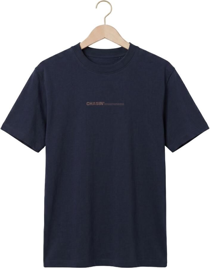 CHASIN' oversized T-shirt met backprint navy blazer - Foto 2