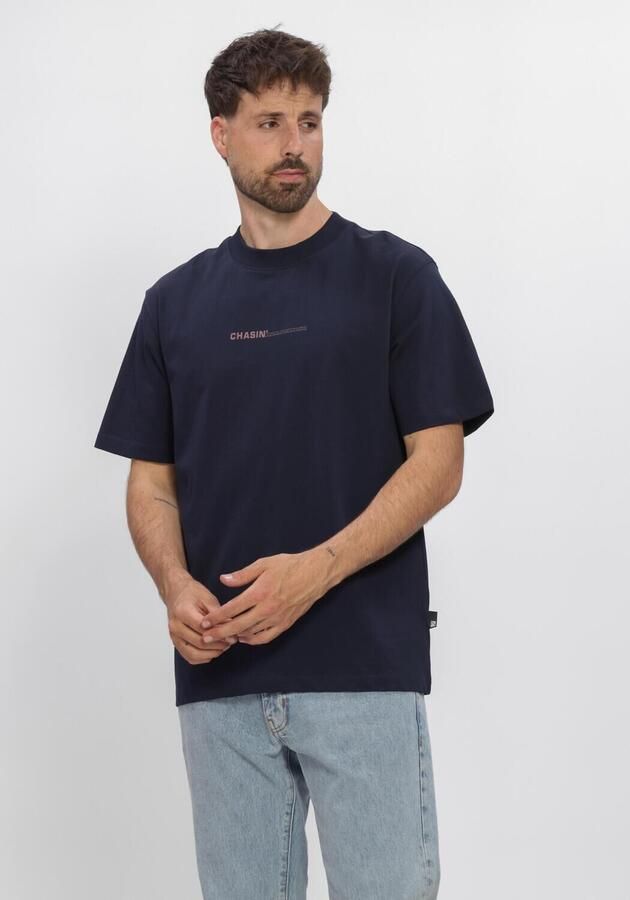 CHASIN' oversized T-shirt met backprint navy blazer - Foto 3