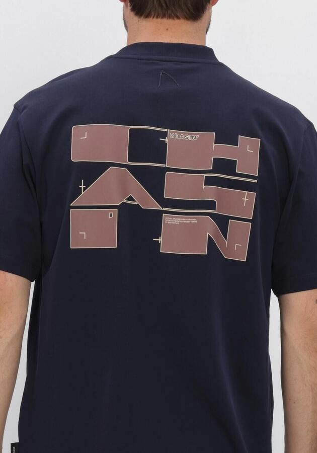 CHASIN' oversized T-shirt met backprint navy blazer - Foto 4