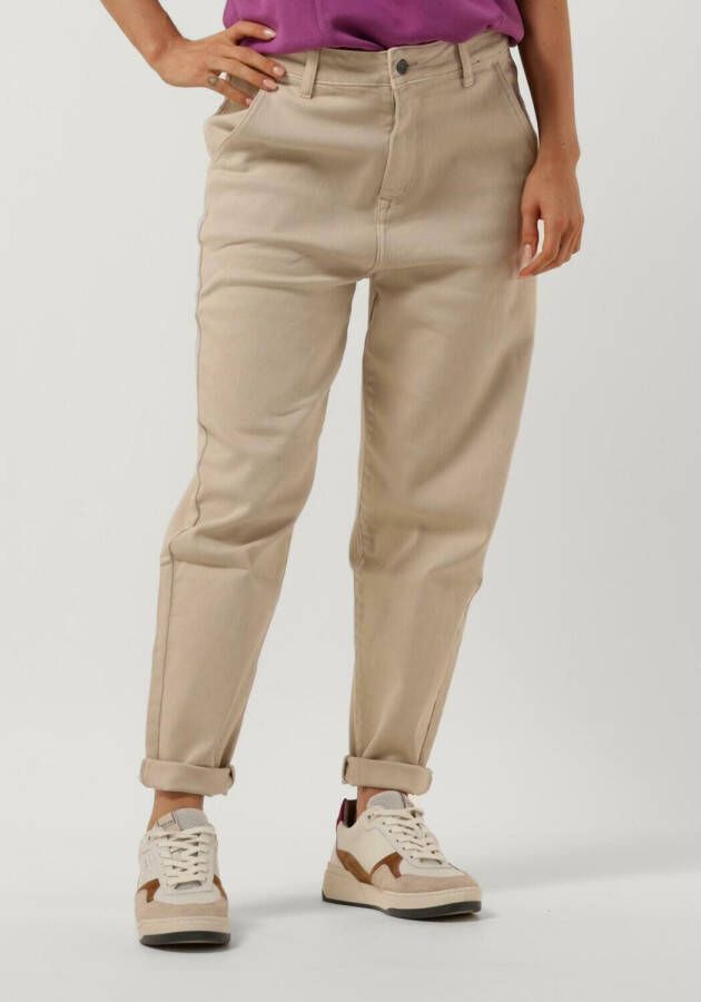 CIRCLE OF TRUST Dames Jeans Lenny Chino Beige
