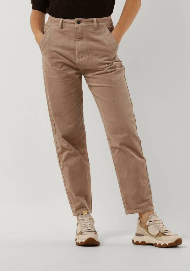 CIRCLE OF TRUST Dames Jeans Lenny Chino Rib Beige