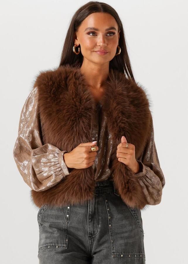 CIRCLE OF TRUST Dames Blazers Giselle Gilet Bruin - Foto 4