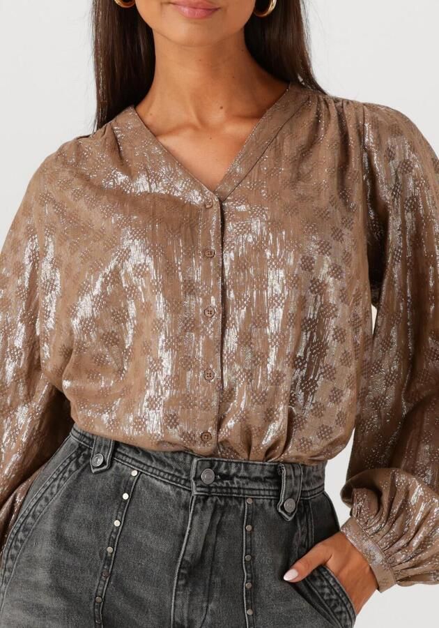 CIRCLE OF TRUST Dames Blouses Cardi Blouse Taupe - Foto 2