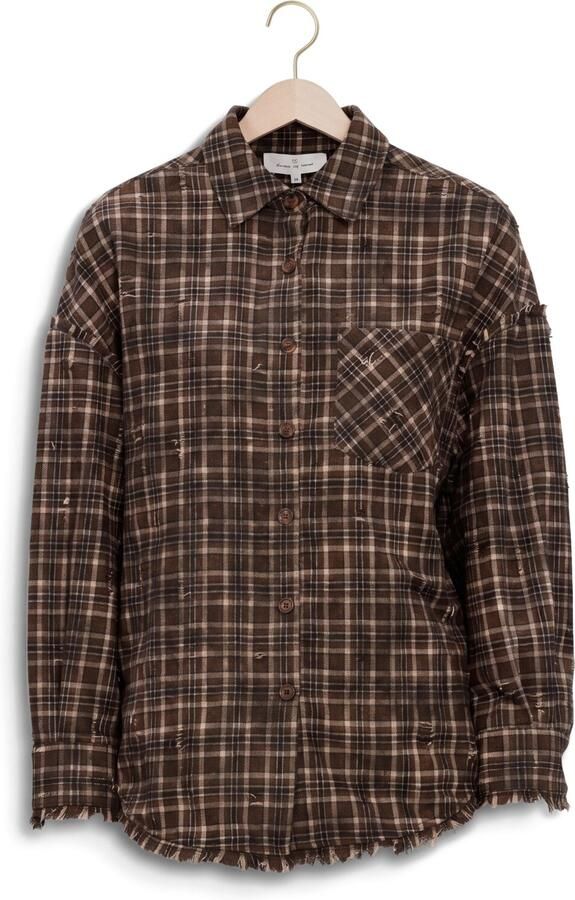 CIRCLE OF TRUST Dames Blouses Carly Blouse Bruin - Foto 4