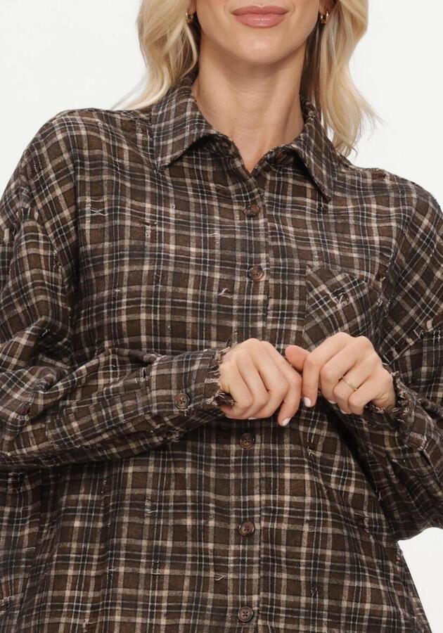 CIRCLE OF TRUST Dames Blouses Carly Blouse Bruin - Foto 3