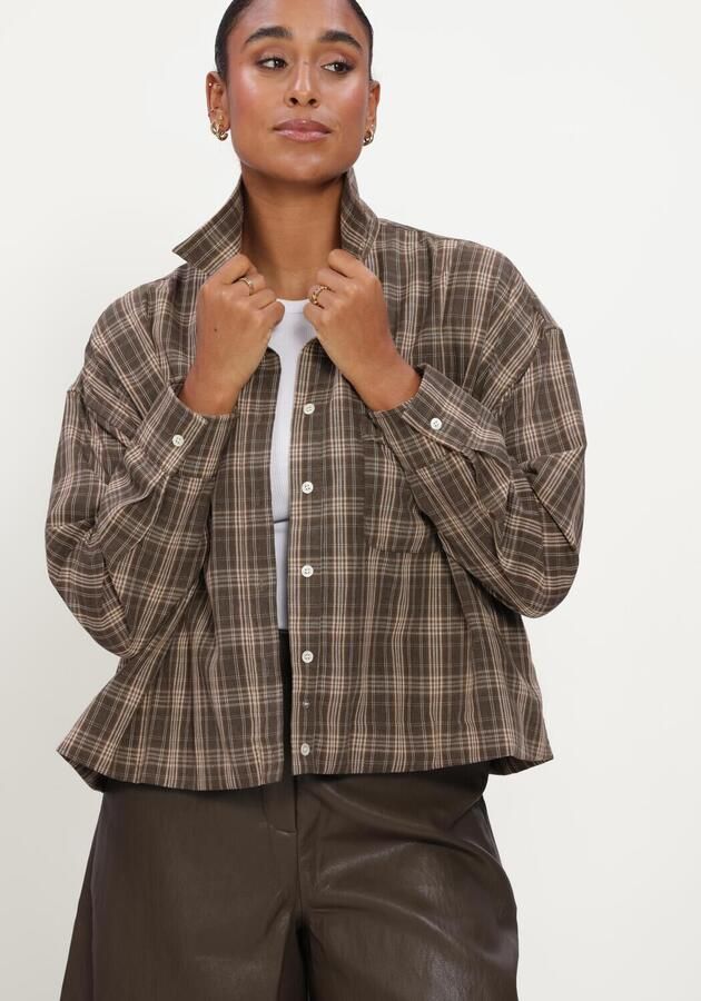 CIRCLE OF TRUST Dames Blouses Yana Blouse Bruin - Foto 4