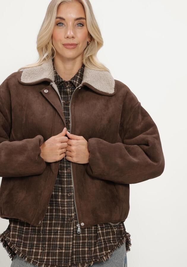 CIRCLE OF TRUST Dames Jassen Daphne Jacket Bruin - Foto 4