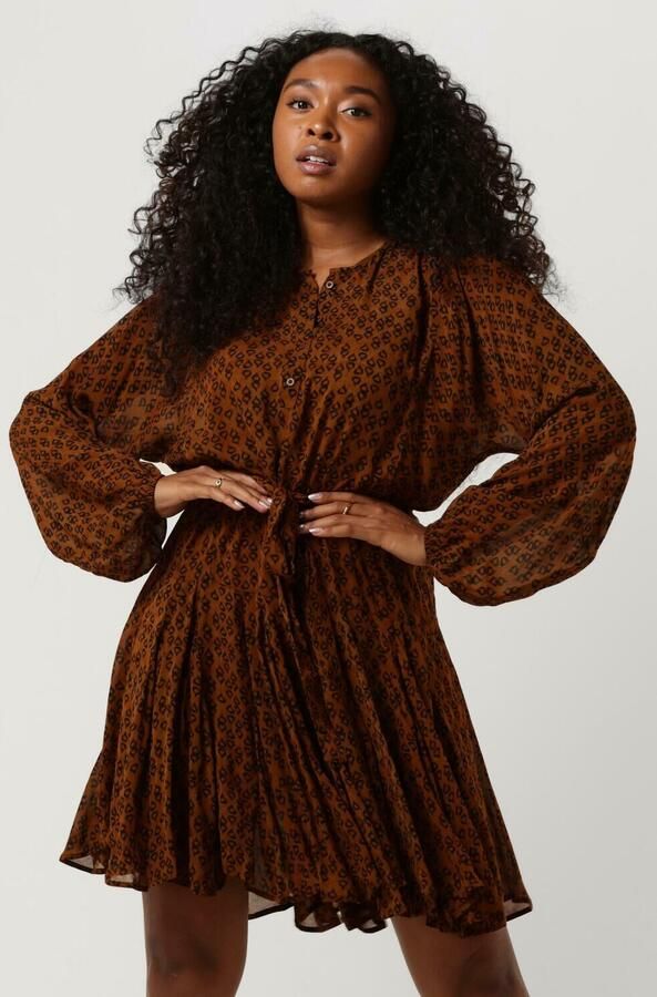 CIRCLE OF TRUST Dames Jurken Juna Dress Goud - Foto 4