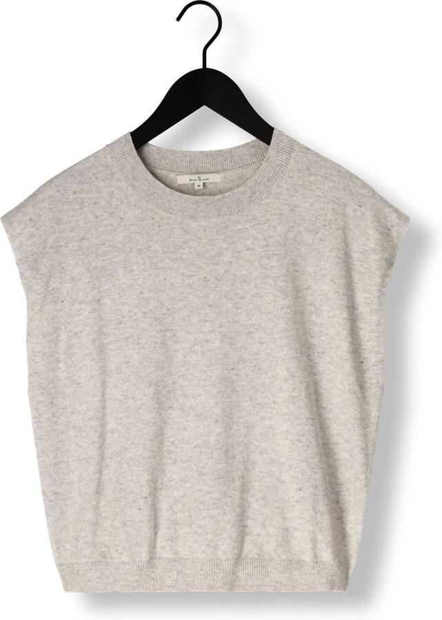 CIRCLE OF TRUST Dames Tops & T-shirts Brooke Knit Lichtgrijs