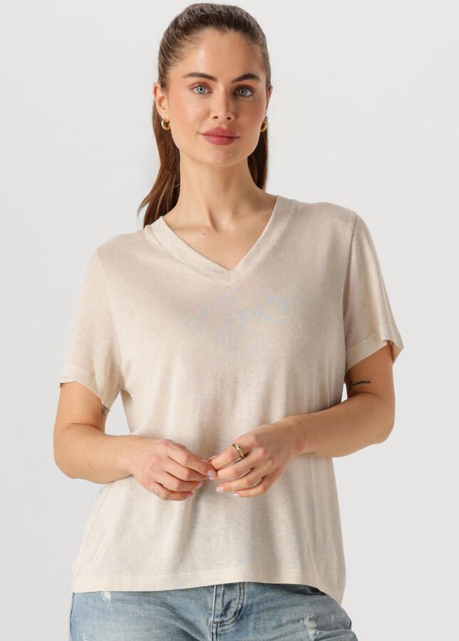 CIRCLE OF TRUST Dames Tops & T-shirts Mila Tee Beige - Foto 4
