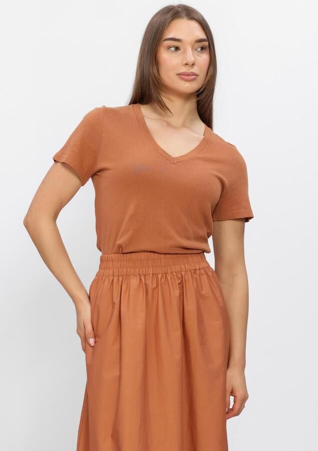 CIRCLE OF TRUST Dames Tops & T-shirts Mila Tee Bruin