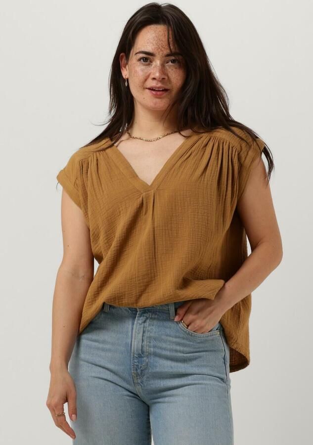 CIRCLE OF TRUST Dames Tops & T-shirts Pien Blouse Camel - Foto 4