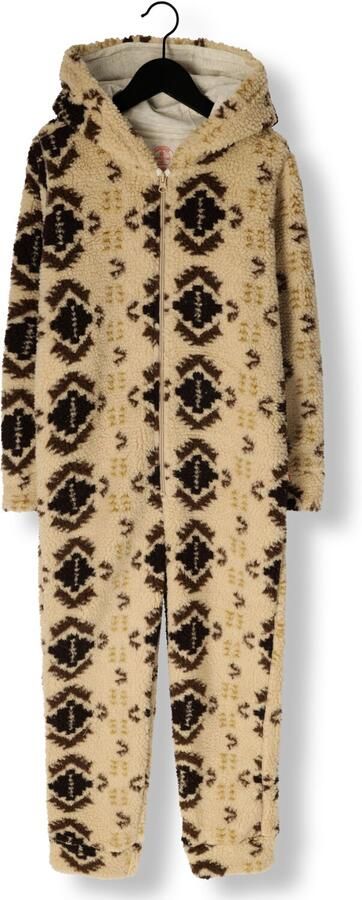 CLAESEN'S Jongens Ondergoed & Nachtkleding Teddy Onesie Creme - Foto 4