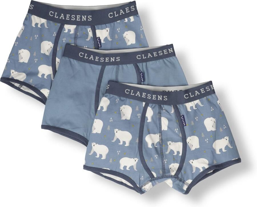 CLAESEN'S Meisjes Nachtkleding Boxer 3-pack Lichtblauw - Foto 2