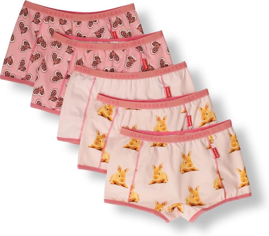 CLAESEN'S Meisjes Nachtkleding Boxer 5-pack Roze - Foto 2