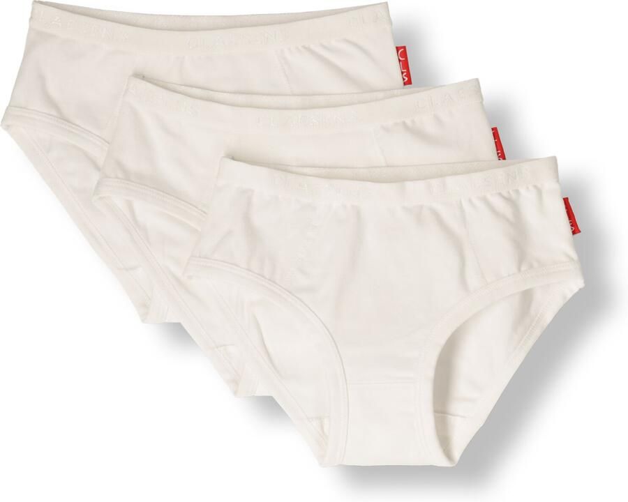 Claesen's slip set van 3 wit Meisjes Stretchkatoen 116 122 - Foto 3
