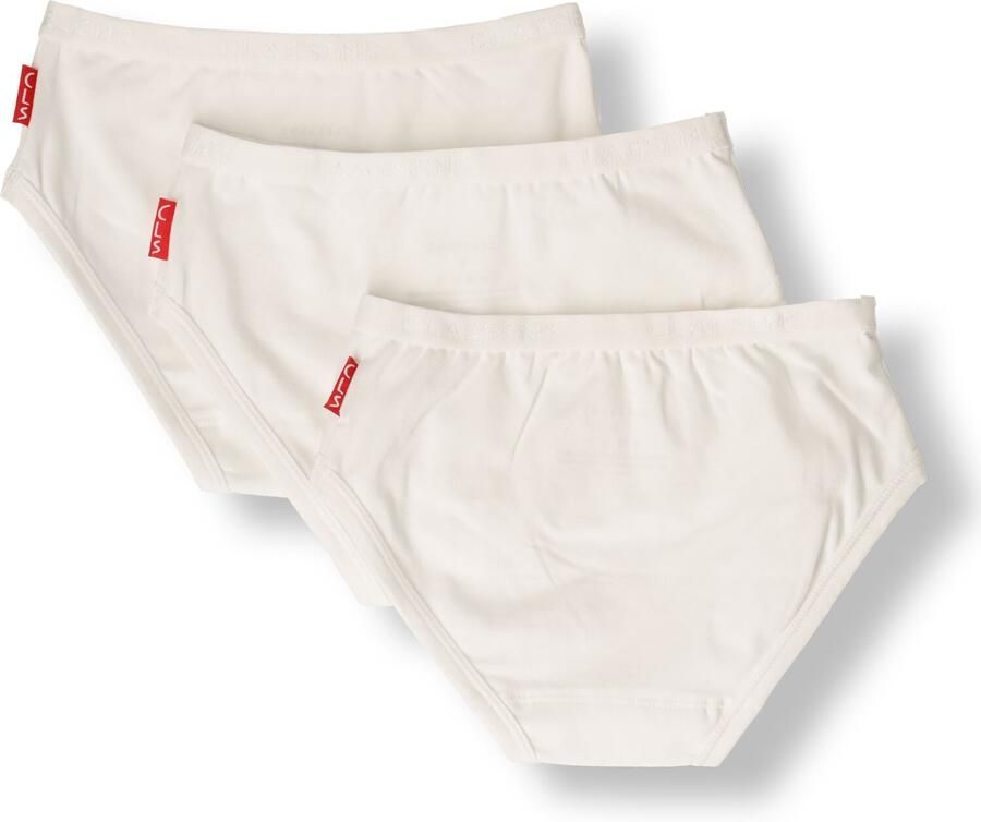Claesen's slip set van 3 wit Meisjes Stretchkatoen 116 122