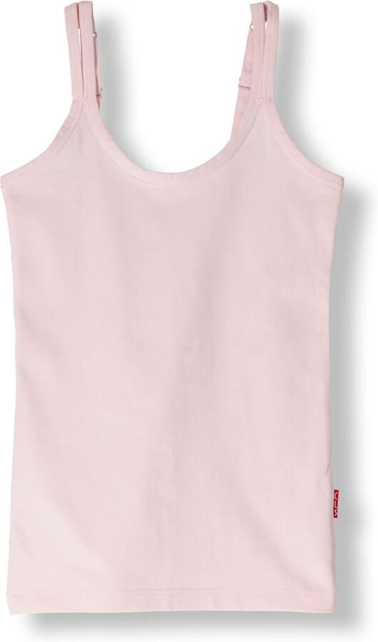 Claesen's singlet roze Hemd Meisjes Stretchkatoen Ronde hals Effen 140 146
