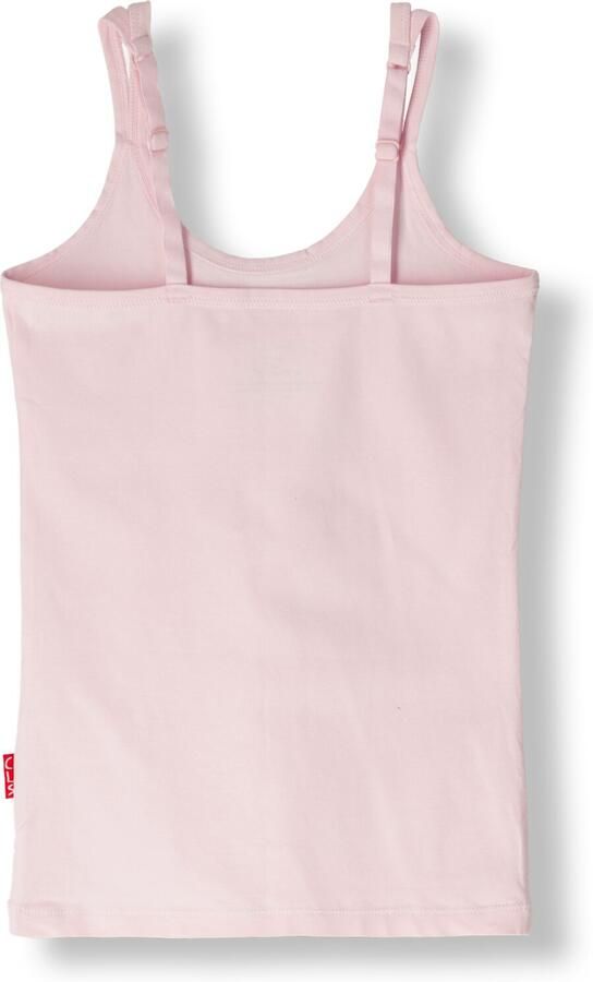 Claesen's singlet roze Hemd Meisjes Stretchkatoen Ronde hals Effen 128 134