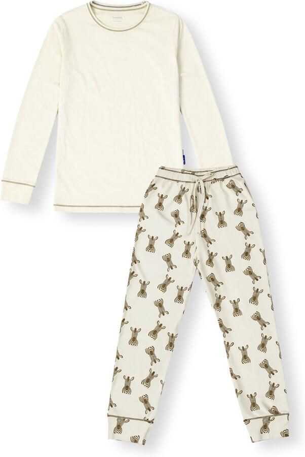 CLAESEN'S Meisjes Nachtkleding Pyjama Gebroken Wit
