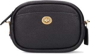 Coach Crossbody bags Soft Pebble Leather Camera Bag With Leather Strap in zwart