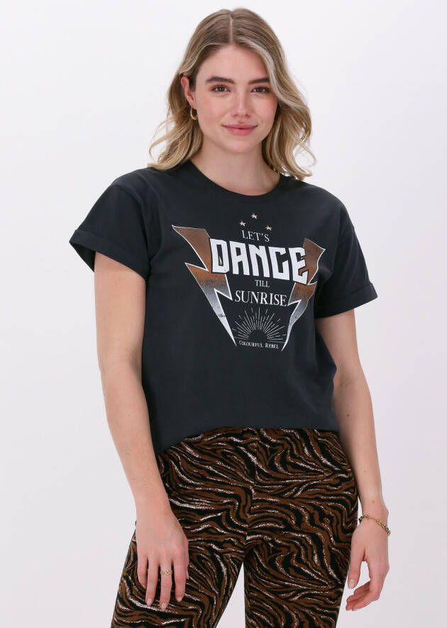 Colourful rebel Antraciet T-shirt Dance Boxy Tee