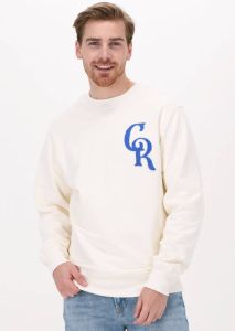 Colourful rebel Beige Sweater Cr Chest Patch Basic Sweat