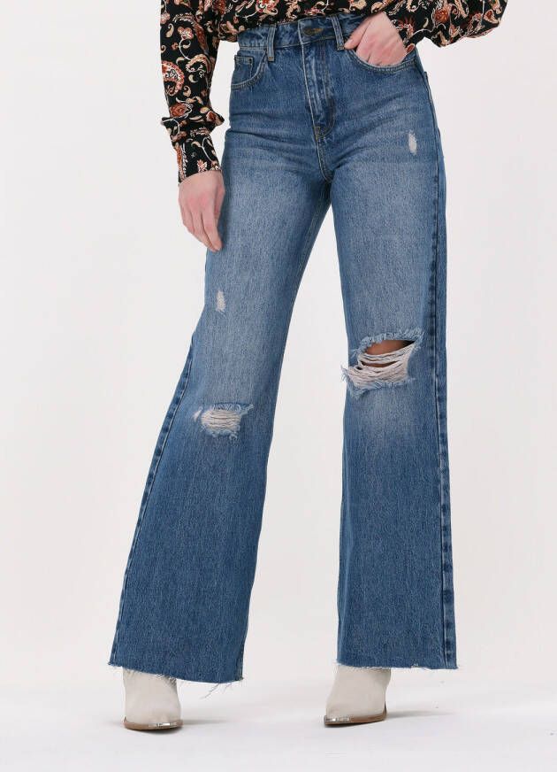 Colourful rebel Blauwe Wide Jeans Gaia High Rise Wide Leg Denim Pants