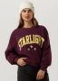Colourful Rebel sweater Starlight Patch Dropped Shoulder Sweat met tekst en patches burgundy - Thumbnail 1