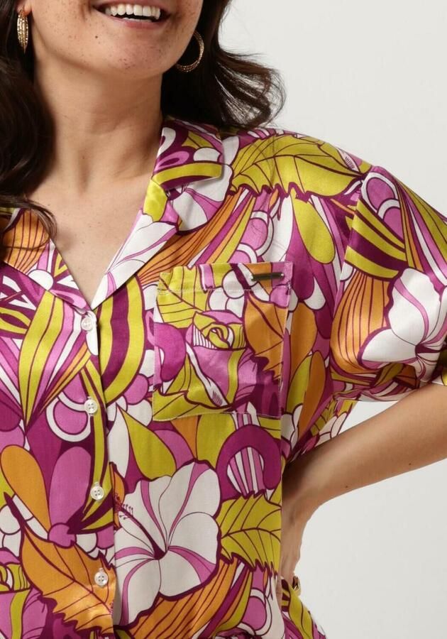 COLOURFUL REBEL Dames Blouses Celeste Floral Short Sleeve Blouse Multi - Foto 3