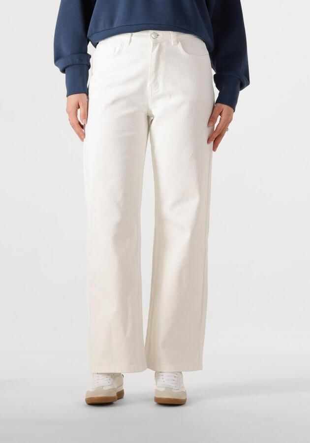 COLOURFUL REBEL Dames Broeken Gaias High Rise Wide Leg Denim Pants Wit - Foto 4
