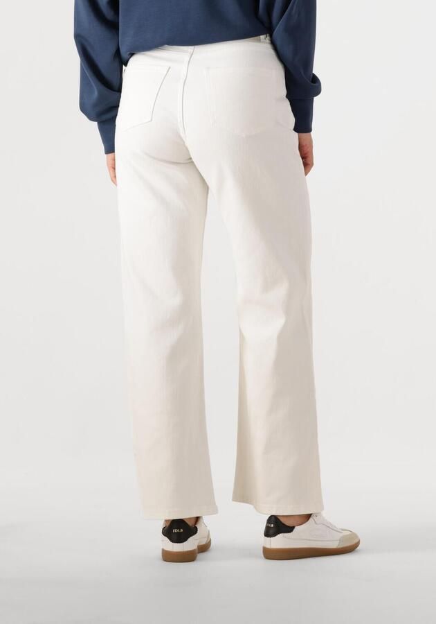 COLOURFUL REBEL Dames Broeken Gaias High Rise Wide Leg Denim Pants Wit