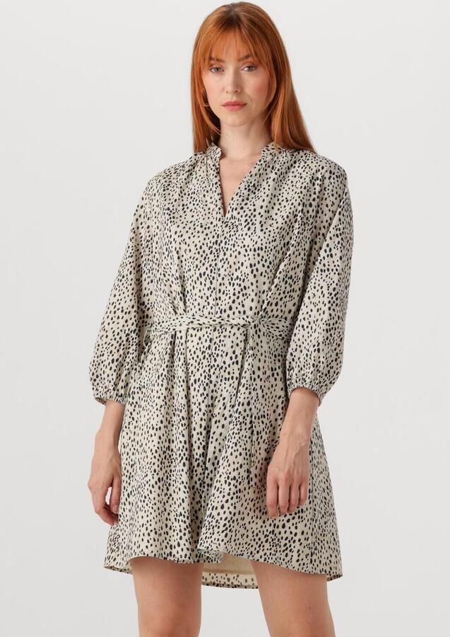 COLOURFUL REBEL Dames Jurken Lize Cheetah Shirt Mini Dress Ss Wit - Foto 4
