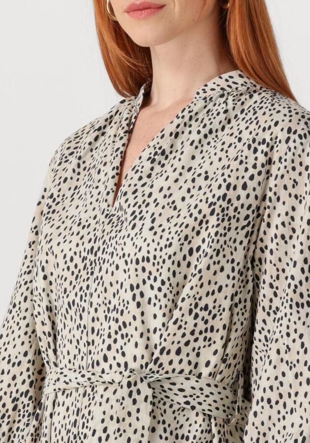 COLOURFUL REBEL Dames Jurken Lize Cheetah Shirt Mini Dress Ss Wit - Foto 2