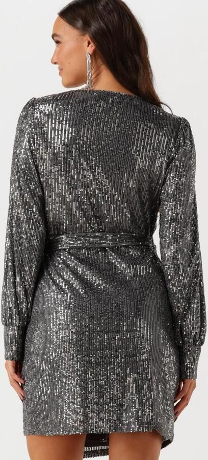Colourful Rebel Pailletten Wikkeljurk voor Glamoureuze Avonden Gray Dames - Foto 2