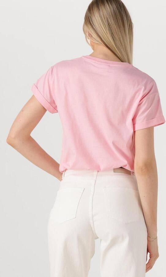 COLOURFUL REBEL Dames Tops & T-shirts Uni Logo Boxy Tee Roze - Foto 3