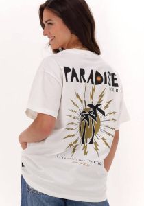 Colourful rebel Gebroken Wit T-shirt Paradise Tour Loosefit Tee