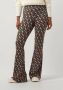 COLOURFUL REBEL Dames Broeken Graphic Peached Extra Flare Pants Multi - Thumbnail 1