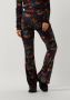 Colourful Rebel gebloemde high waist flared broek Jolie Big Flower Velvet Flare Pants multicolor - Thumbnail 1