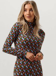 Colourful rebel Multi Neyo Graphic Peached Turtleneck Top