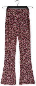 Colourful rebel Roze Flared Broek Small Flower Peached Flare