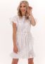 COLOURFUL REBEL Dames Jurken Jagger Broderie Anglaise Ruffle Mini Dress Wit - Thumbnail 1