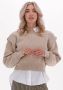 COLOURFUL REBEL Dames Truien & Vesten Toby Sleeve Detail Knitwear Sweater Zand - Thumbnail 1