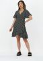 Colourful rebel Zwarte Mini Jurk Evy Graphic Leaf Mini Wrap Dress - Thumbnail 1