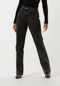 Colourful rebel Zwarte Straight Leg Jeans Jones Mid Rise Straight Leg Denim Pants