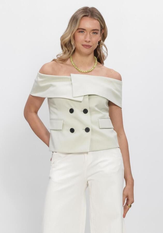 COPENHAGEN MUSE Dames Blazers Cmivanna-waistcoat Groen - Foto 4