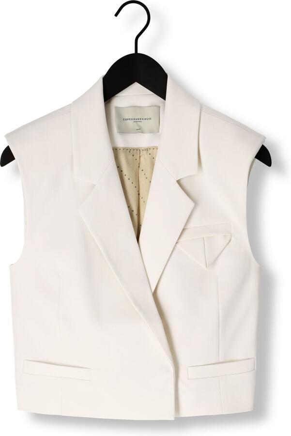 Copenhagen Muse Elegante Ecru Gilet voor Vrouwen Beige Dames - Foto 3