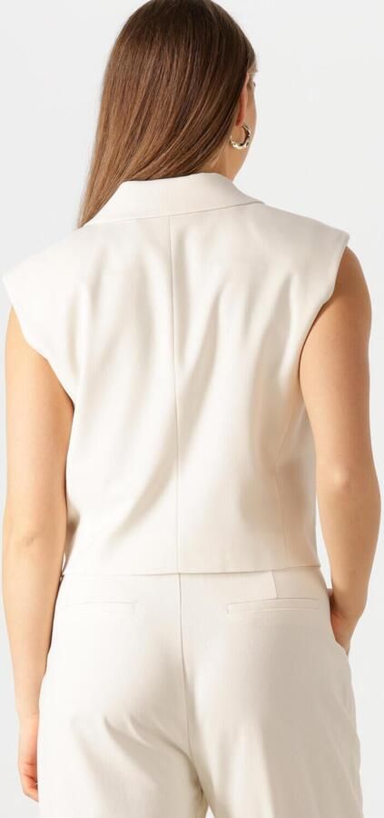 Copenhagen Muse Elegante Ecru Gilet voor Vrouwen Beige Dames - Foto 4
