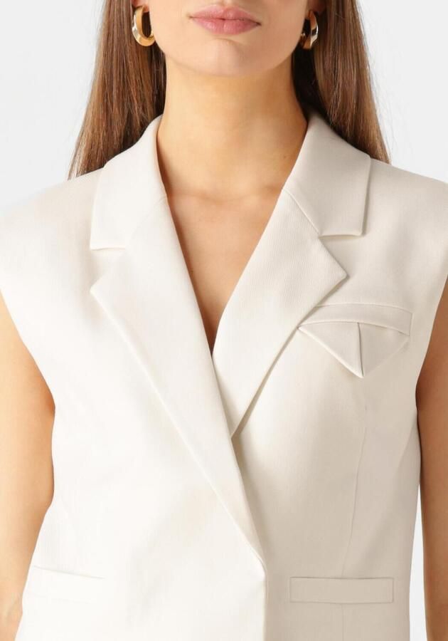 Copenhagen Muse Elegante Ecru Gilet voor Vrouwen Beige Dames - Foto 2