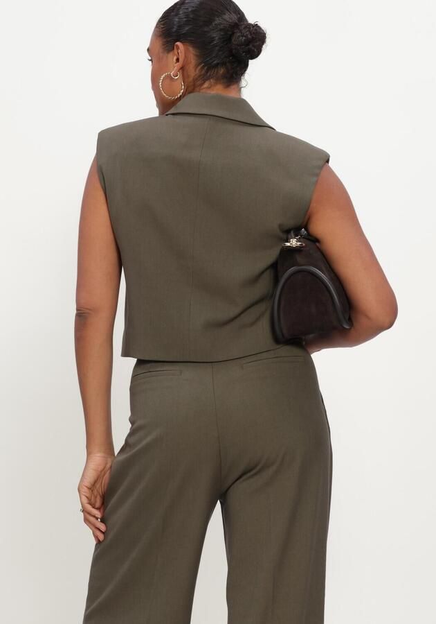 COPENHAGEN MUSE Dames Blazers Cmtailor-short-waistcoat Olijf - Foto 3